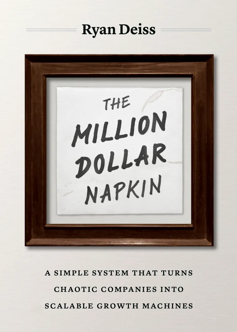 Cover of The Million Dollar Napkin by Ryan Deiss